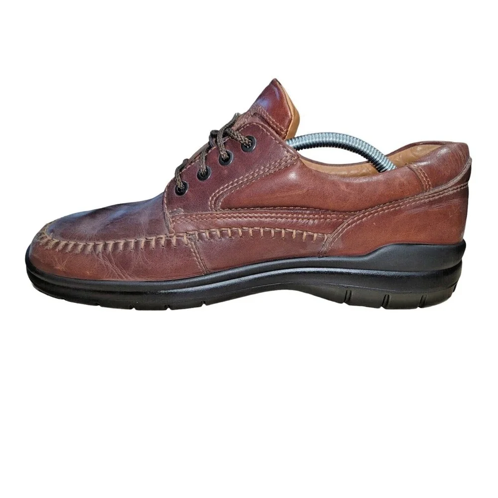 ECCO Seawalker‎ Men's Shoes Brown Leather Runner Oxford Sz EU 44/US 10.5